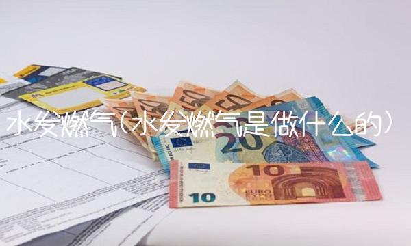 水发燃气(水发燃气是做什么的)