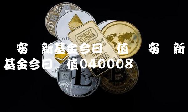 华安创新基金今日净值 华安创新基金今日净值040008
