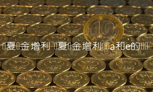 华夏现金增利 华夏现金增利货币a和e的区别