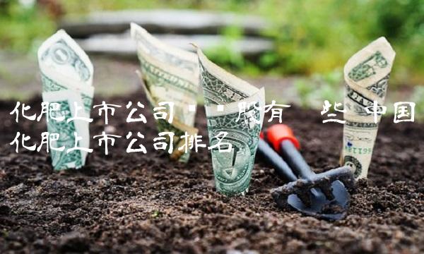 化肥上市公司龙头股有哪些 中国化肥上市公司排名