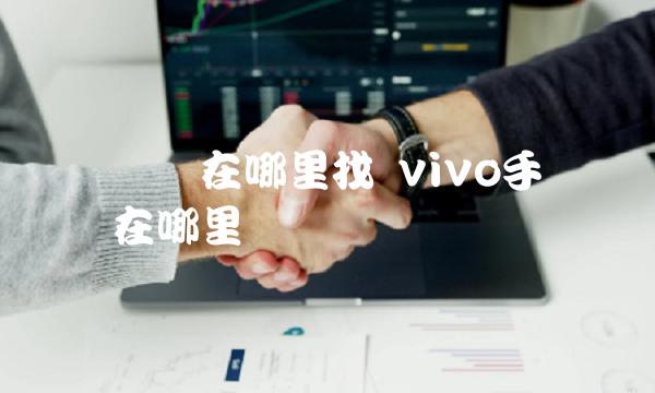 统计数据在哪里找 vivo手机统计数据在哪里