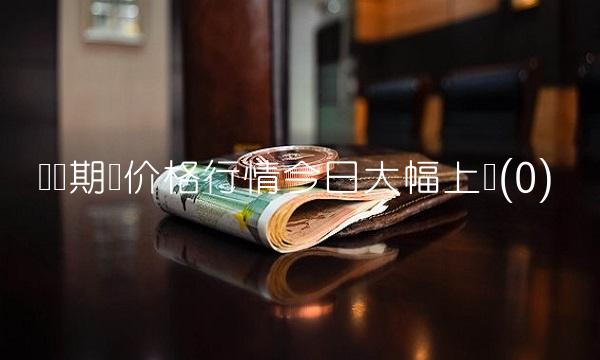 沪铜期货价格行情今日大幅上涨(0)
