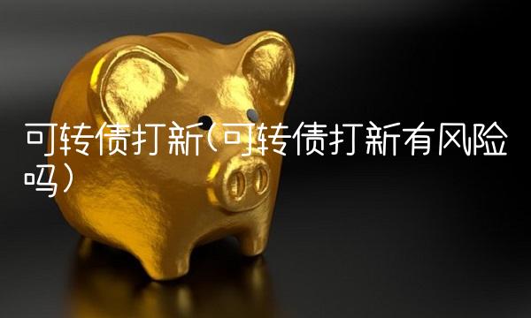 可转债打新(可转债打新有风险吗)