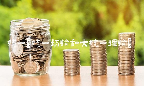 统一(统一场论和大统一理论)