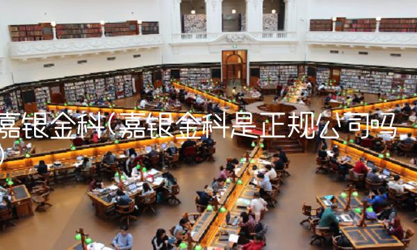 嘉银金科(嘉银金科是正规公司吗)