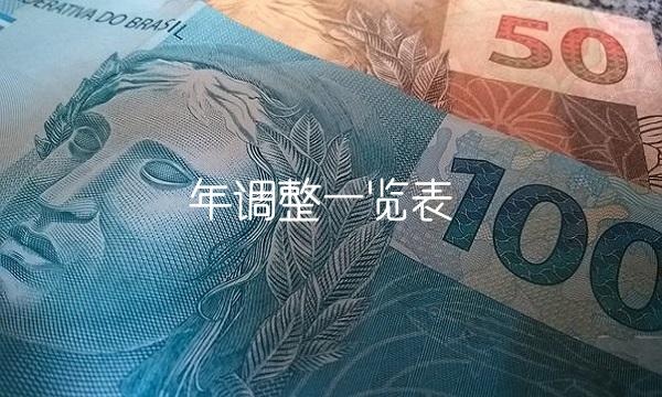 年调整一览表 年调整一览表