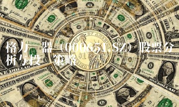 格力电器（000651.SZ）股票分析与投资策略
