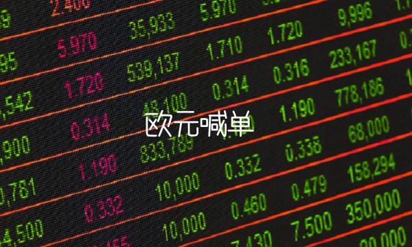 欧元喊单