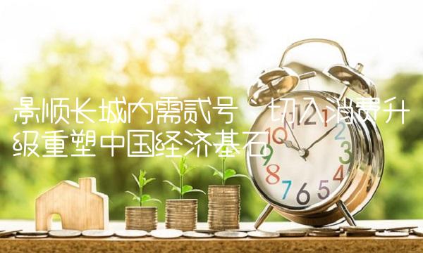 景顺长城内需贰号：切入消费升级重塑中国经济基石