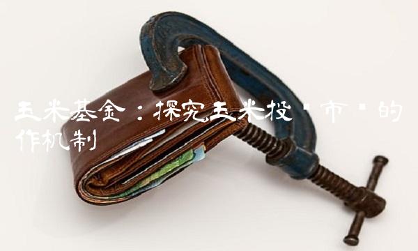 玉米基金：探究玉米投资市场的运作机制