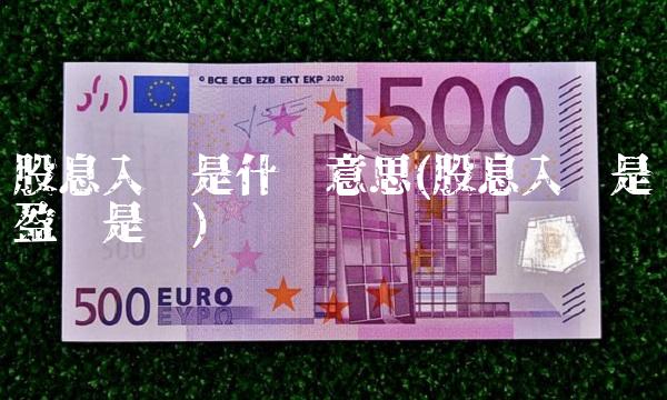 股息入账是什么意思(股息入账是盈还是亏)