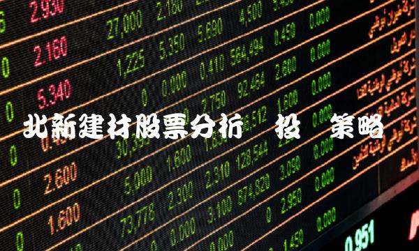 北新建材股票分析与投资策略