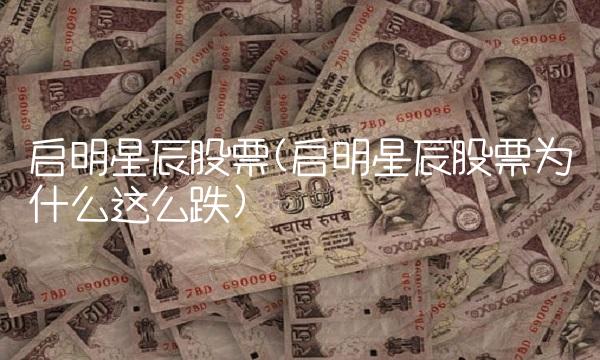 启明星辰股票(启明星辰股票为什么这么跌)