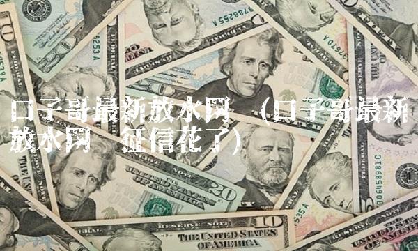 口子哥最新放水网贷(口子哥最新放水网贷征信花了)