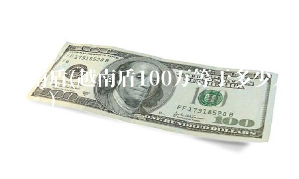 越南盾(越南盾100万等于多少人民币)