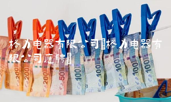 格力电器有限公司(格力电器有限公司应聘)