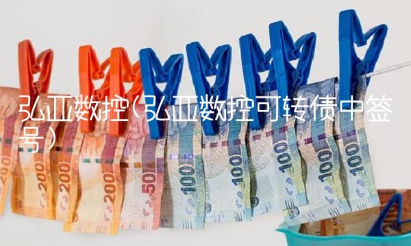 弘亚数控(弘亚数控可转债中签号)