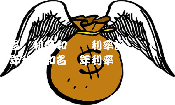 名义利率和实际利率的区别(实际年利率和名义年利率区别)