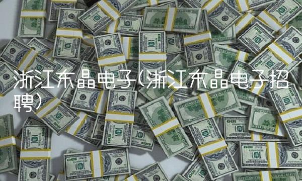 浙江东晶电子(浙江东晶电子招聘)