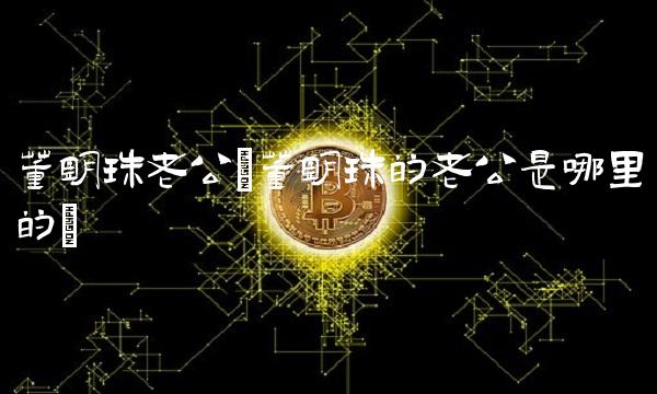 董明珠老公(董明珠的老公是哪里的)