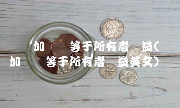 资产加负债等于所有者权益(资产加负债等于所有者权益英文)