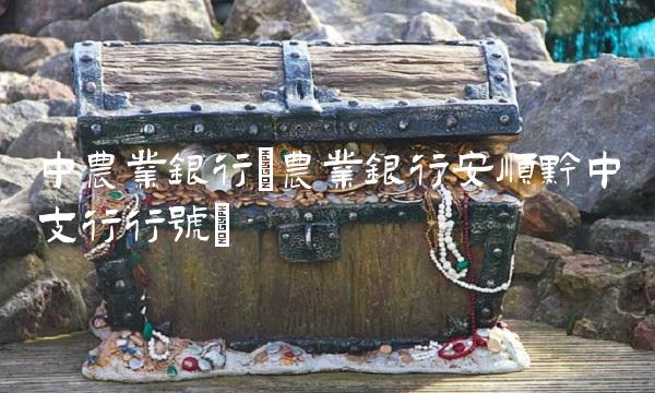 中农业银行(农业银行安顺黔中支行行号)