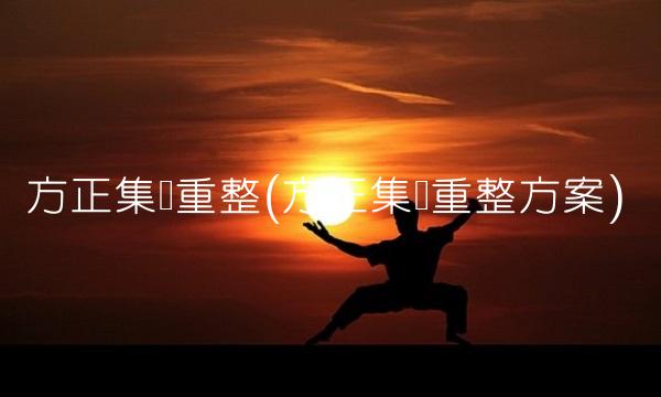 方正集团重整(方正集团重整方案)