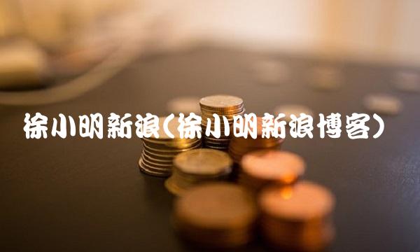 徐小明新浪(徐小明新浪博客)