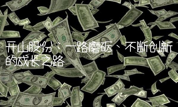 开山股份：一路磨砺、不断创新的成长之路