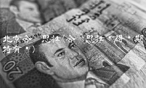 北京合众思壮(合众思壮值得长期持有吗)