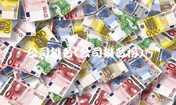 公司排名(公司排名榜)(1)