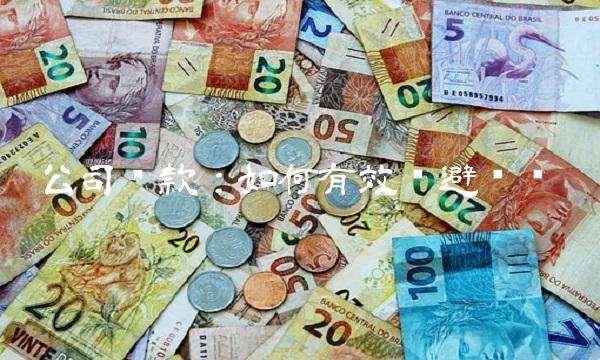 公司贷款：如何有效规避风险