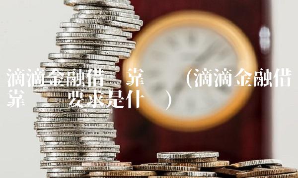 滴滴金融借钱靠谱吗(滴滴金融借钱靠谱吗要求是什么)