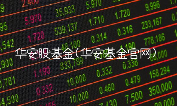 华安股基金(华安基金官网)