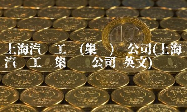 上海汽车工业(集团)总公司(上海汽车工业集团总公司 英文)