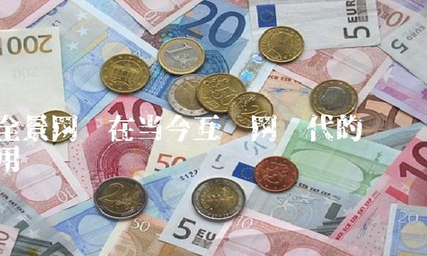 全景网络在当今互联网时代的应用