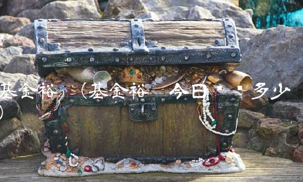 基金裕阳(基金裕阳今日净值多少)