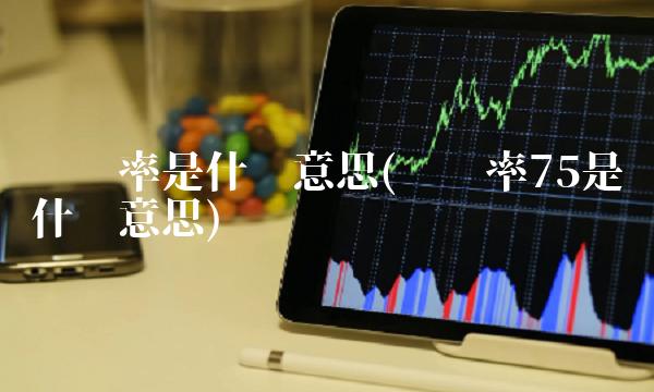 负债率是什么意思(负债率75是什么意思)