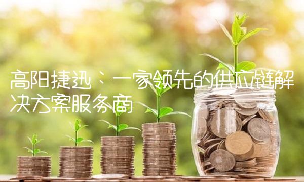 高阳捷迅：一家领先的供应链解决方案服务商