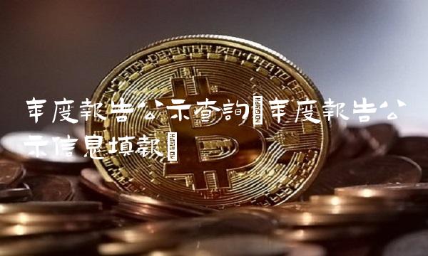 年度报告公示查询(年度报告公示信息填报)