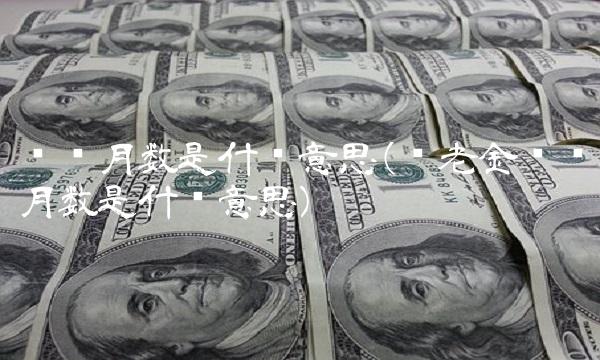 计发月数是什么意思(养老金计发月数是什么意思)