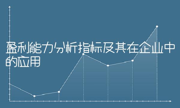 盈利能力分析指标及其在企业中的应用