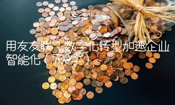 用友友联：数字化转型加速企业智能化（700字）