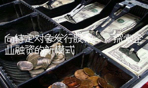 向特定对象发行股票——探索企业融资的新模式