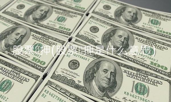 股票质押(股票质押是什么意思)