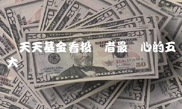 从天天基金看投资者最关心的五大问题