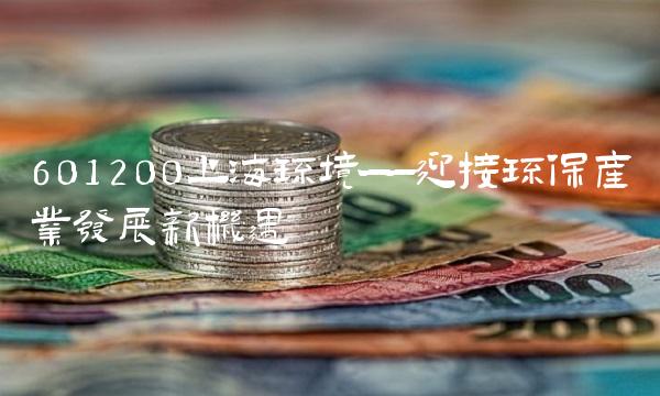601200上海环境——迎接环保产业发展新机遇