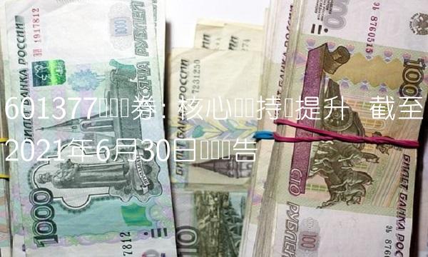 601377兴业证券 核心业务持续提升 截至2021年6月30日业绩报告