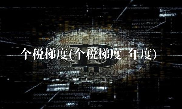 个税梯度(个税梯度 年度)(1)
