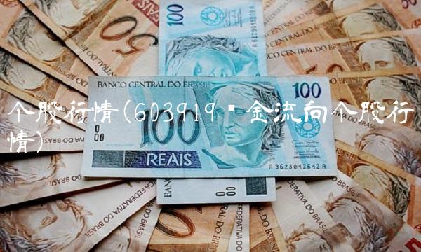 个股行情(603919资金流向个股行情) 个股行情(603919资金流向个股行情)